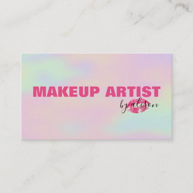 Cartão De Visita Fundo Holograma (Frente)