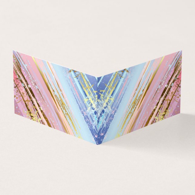 Cartão De Visita Fundo Rosa Texturizado (Exterior)