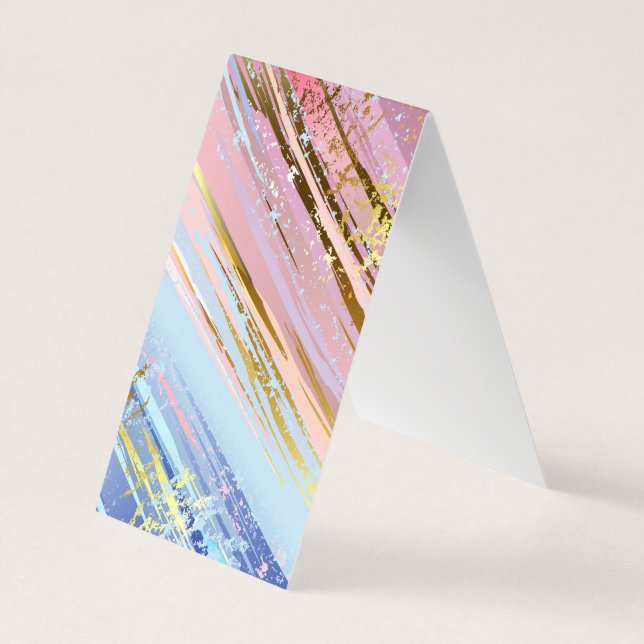 Cartão De Visita Fundo Rosa Texturizado (Verso)