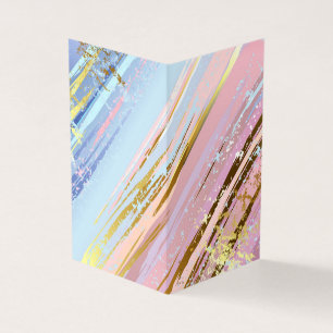 Cartão De Visita Fundo Rosa Texturizado