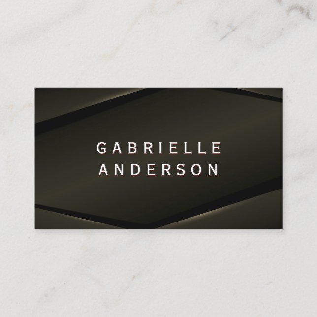 Cartão De Visita Fundo Sepia Glow Abstrato (Frente)