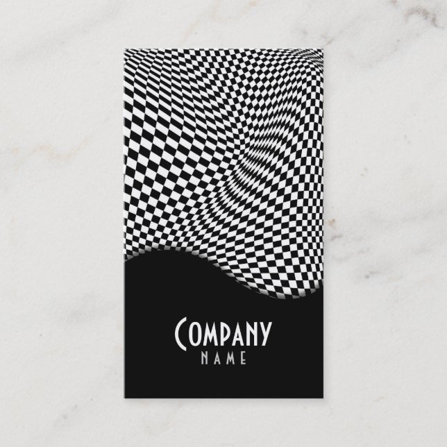 Cartão de visita Funky Retro (Frente)