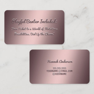 Cartão de visita Funny Flirting