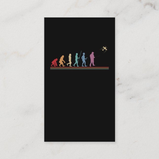 Cartão De Visita Funny RC Aircraft Evolution Pilot (Frente)