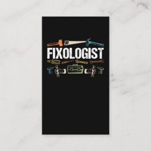 Cartão De Visita Funny Repairman Carpenter artesão Padre