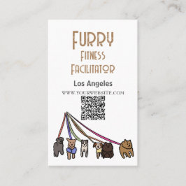 Cartão De Visita Furry Malhação Facilitator Los Angeles Código QR
