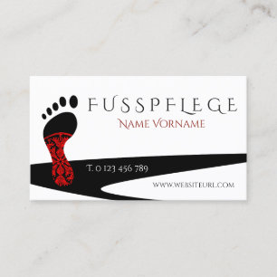 Cartão De Visita fusspflege cuidado pé