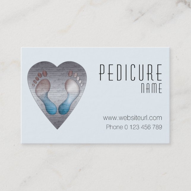 Cartão De Visita fusspflege cuidado pé (Frente)