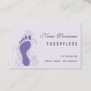 Cartão De Visita fusspflege cuidado pé