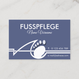 Cartão De Visita fusspflege cuidado pé