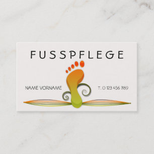 Cartão De Visita fusspflege cuidado pé