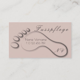 Cartão De Visita fusspflege cuidado pé