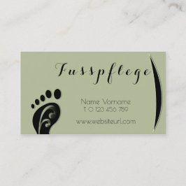 Cartão De Visita fusspflege cuidado pé