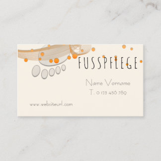 Cartão De Visita fußpflege cuidado pé