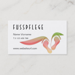 Cartão De Visita fusspflege cuidado pé