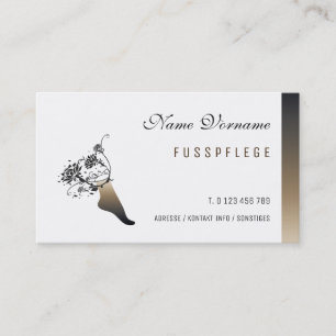 Cartão De Visita fusspflege cuidado pé