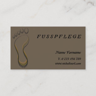 Cartão De Visita fusspflege cuidado pé