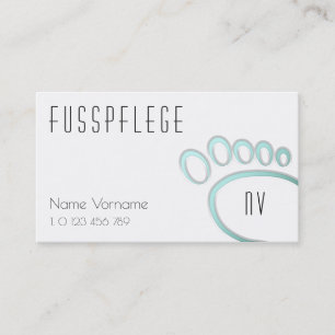 Cartão De Visita fusspflege cuidado pé