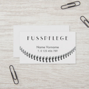 Cartão De Visita fusspflege cuidado pé