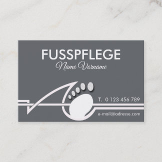 Cartão De Visita fusspflege cuidado pé