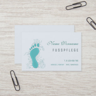 Cartão De Visita fusspflege cuidado pé