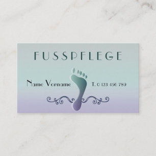 Cartão De Visita fußpflege cuidado pé