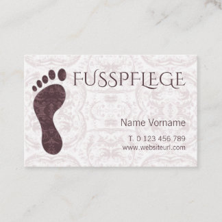 Cartão De Visita fusspflege cuidado pé