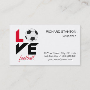 Cartão De Visita Futebol amado