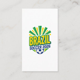 Cartão De Visita Futebol Brasil 2026 Futebol Negrito Tipografia Paí