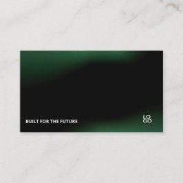 Cartão De Visita Futuristic Dark Tech Startup Business Card