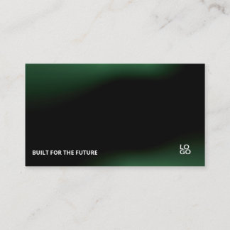 Cartão De Visita Futuristic Dark Tech Startup Business Card