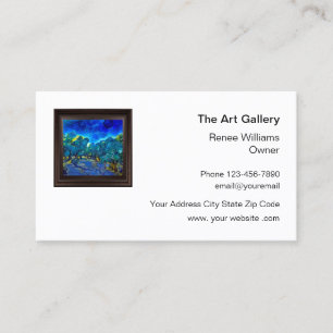 Cartão De Visita Galeria de Artes Loja de Varejo