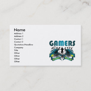 Cartão De Visita Gamers idos selvagens