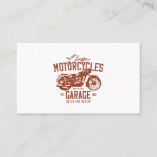 Cartão De Visita garagem de motocicletas