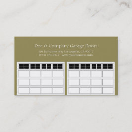 Cartão De Visita Garagem Porta Empresa/creme escuro