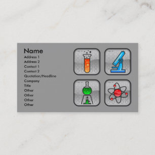 Cartão De Visita Garcya.us_ScienceIcons, Nome, Endereço 1, Endere