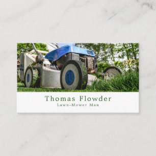 Cartão De Visita Garden Lawn-Mower, Gardener, Horticulturista