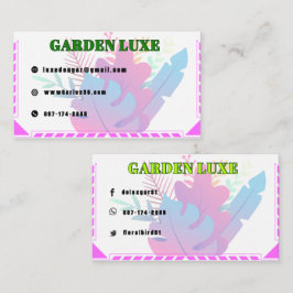 Cartão De Visita Garden Luxe Floral