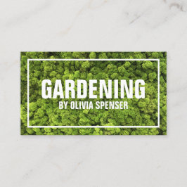 Cartão De Visita Gardener De cheio Para Motivos De Estatura