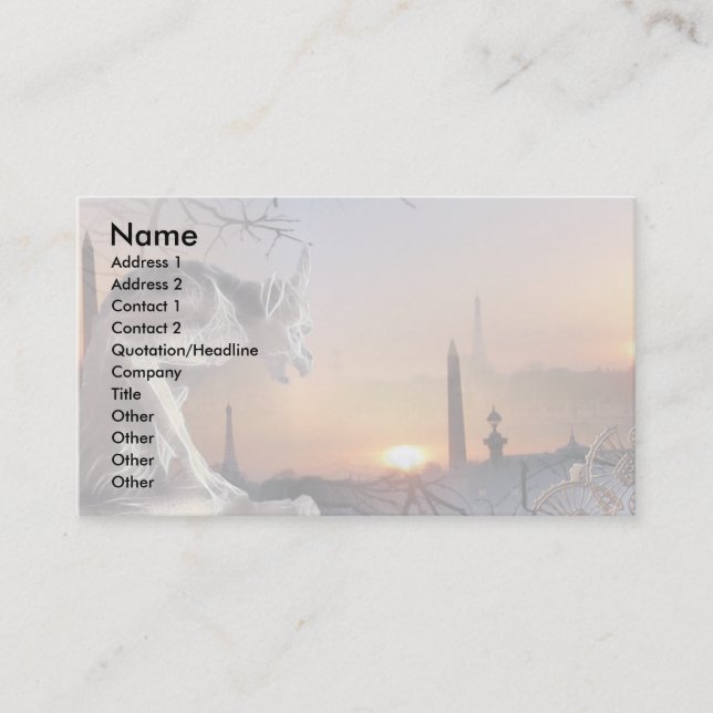 Cartão De Visita Gargoyle de Notre-Dame (Frente)