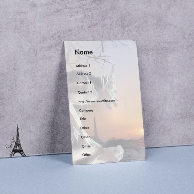 Cartão De Visita Gargoyle No Telhado (Criador carregado)