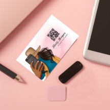 Garota de Selfie Fashion QR Code
