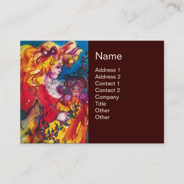 Cartão De Visita GAROTA, GATO E BONITO DOLA Amarelo-Amarelo (Frente)