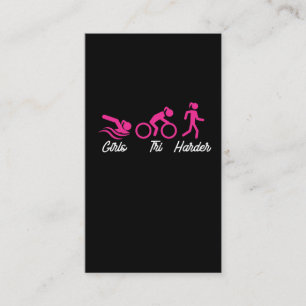 Cartão De Visita Garotas Três Mais Difíceis De Bicicleta De Nata