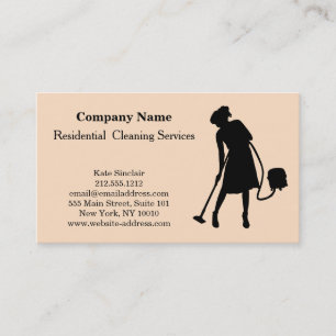 Cartão De Visita Garrafa de Spray do Serviço de Limpeza Profissiona