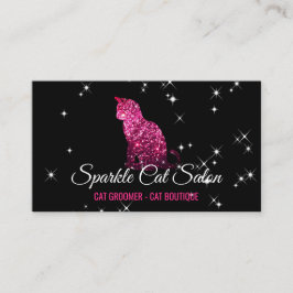 Cartão De Visita Gata Pink Glitz Glam Starlust