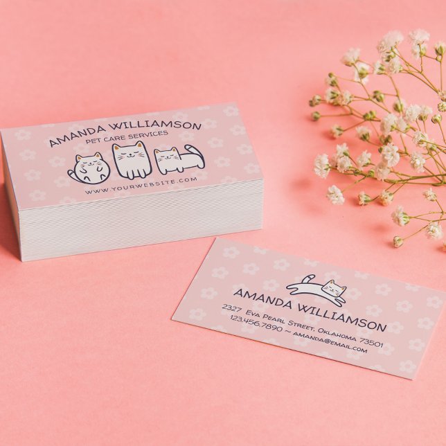 Cartão De Visita Gatinho Gatinho Adorável, Gatinho, Serviços de Pet (Criador carregado)