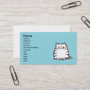 Cartão De Visita Gato de Gato de Gato Bonito - gatinho Kawaii para