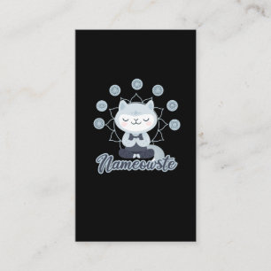 Cartão De Visita Gato de Namaste - Meditação de Yoga - Pet de Kit