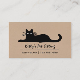 Cartão De Visita Gato Negro